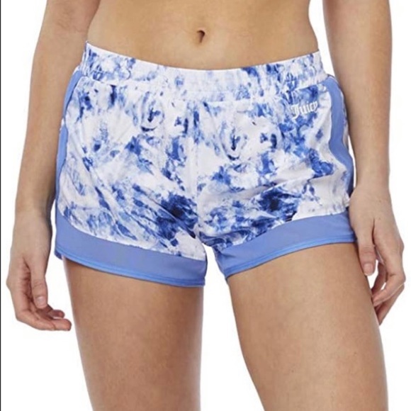 💙JUICY COUTURE WOMENS RUN SHORT-ULTRAMARINE COMBO - Picture 1 of 14